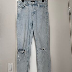7 For All Mankind Light Blue Straight Leg Jeans